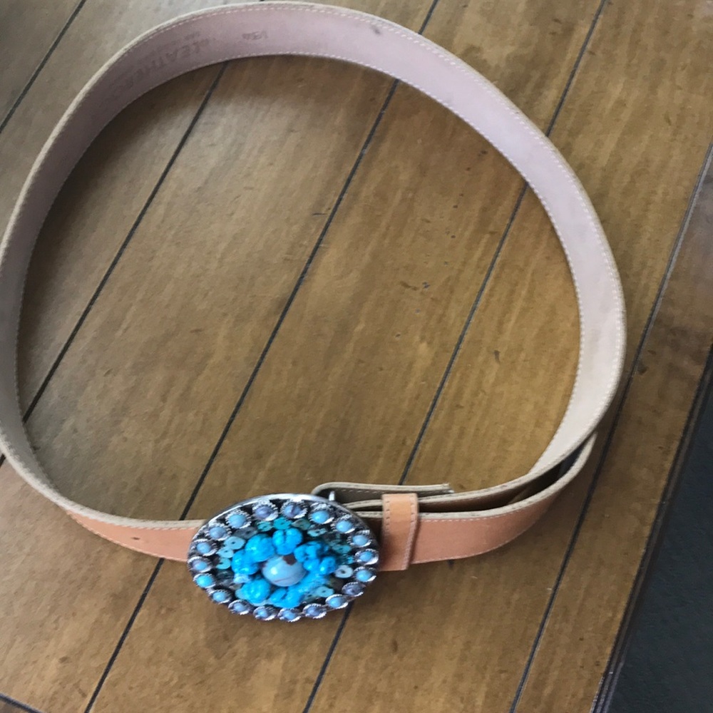 Tan Leather Belt - Picture 2 of 4